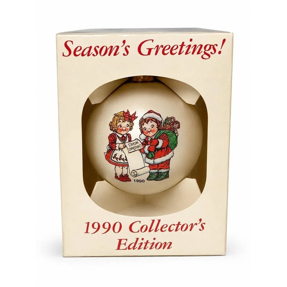 Campbell Kids Christmas Ornament 1990 Collector's Edition New in Box